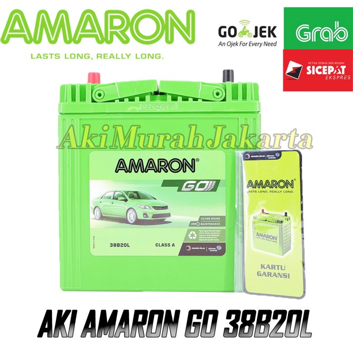 {BEKAS} Aki Mobil Honda New Jazz NS40ZL / 38B20L Amaron GO Aki Kering 12v / 35 Murah