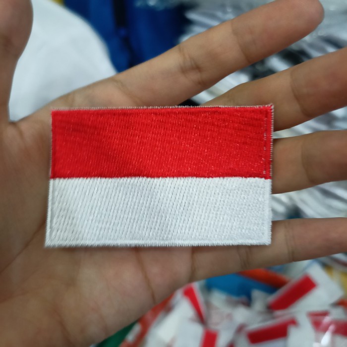 Jual Patch Logo Bordir Bendera Merah Putih I Bedge Bendera Merah Putih ...