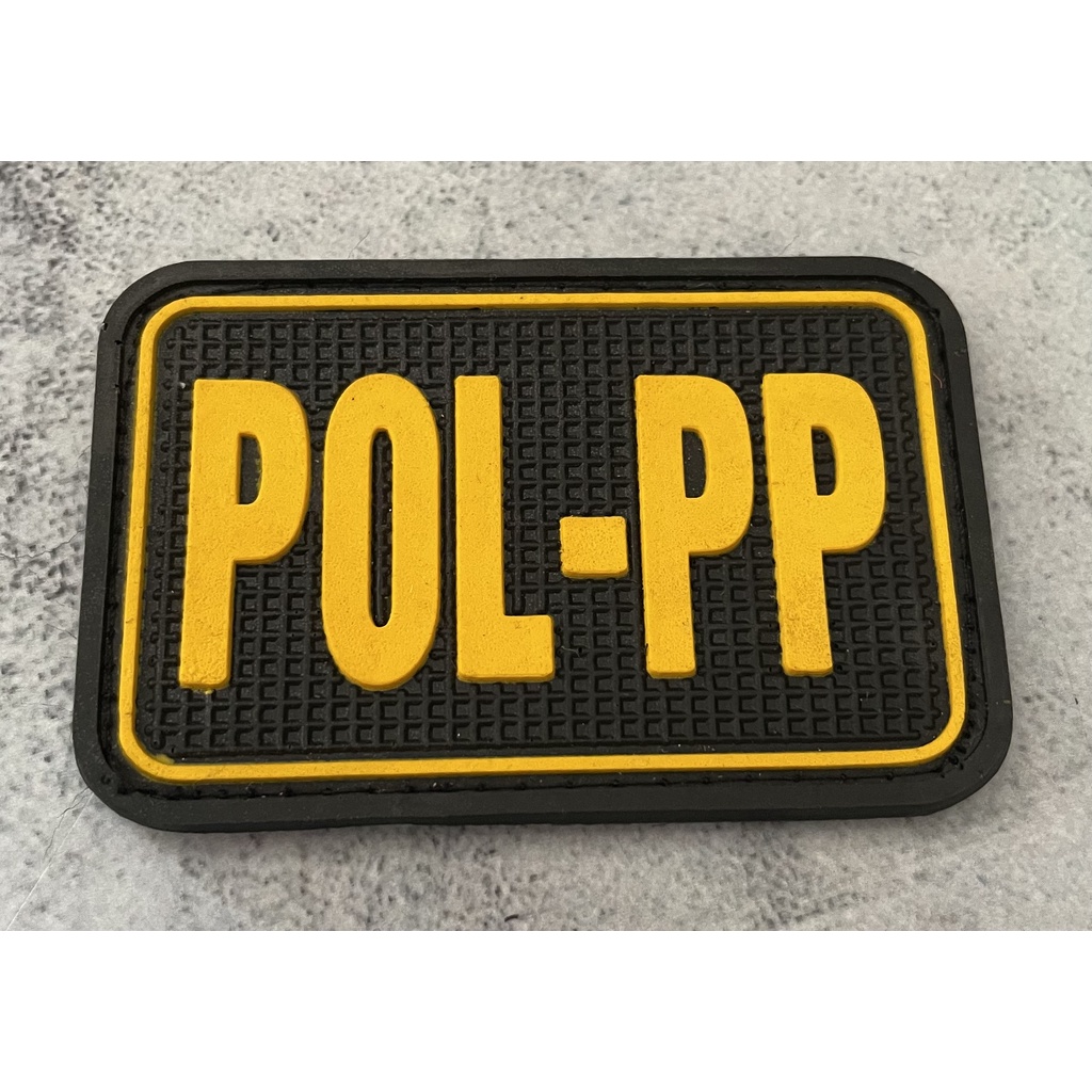 Patch POLPP - Patch Velcro POLPP - Prepetan POLPP Tulisan - Velcro Karet