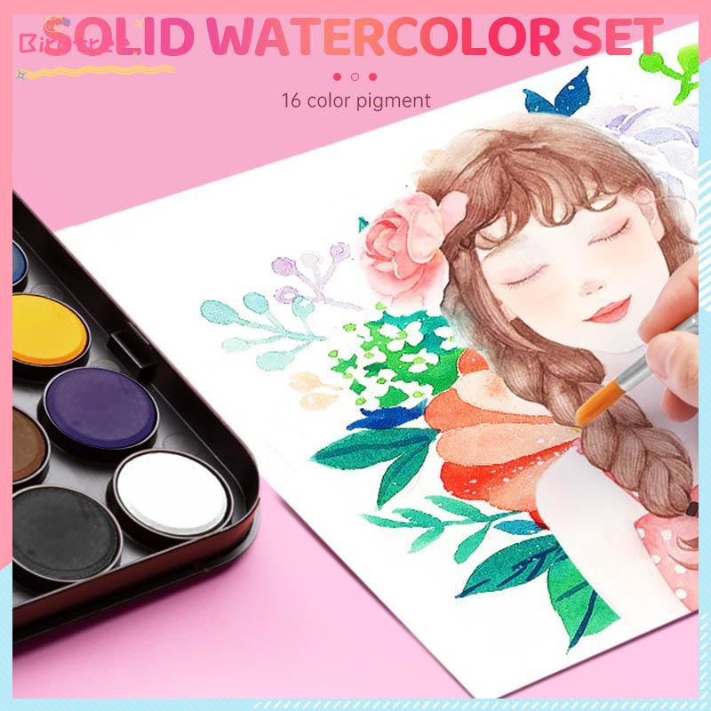 

[Readystock❤️COD]Cat Air Watercolor set Alat Cat Air Set 18 Warna- BS