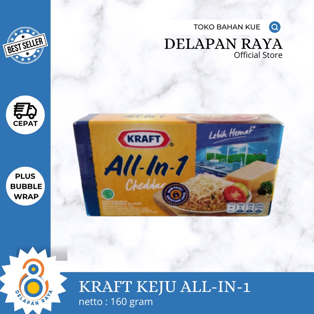 

KRAFT ALL-IN-1 CHEDDAR 165GR - 8Raya