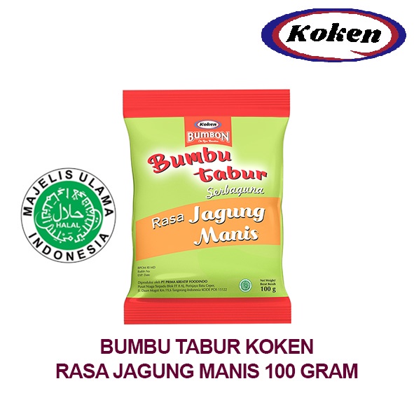 

Koken Food Bumbon Bumbu Tabur Serba Guna Rasa Jagung Manis (100g)