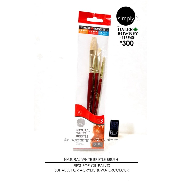 

Cantik Daler Rowney Simply Brush Set 300 Bristle Hot Sale