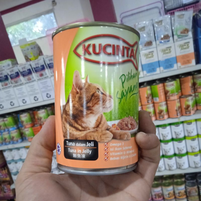 Kucinta Kaleng Wet Cat Food 400g Makanan Basah Kucing  - Tuan In Jelly