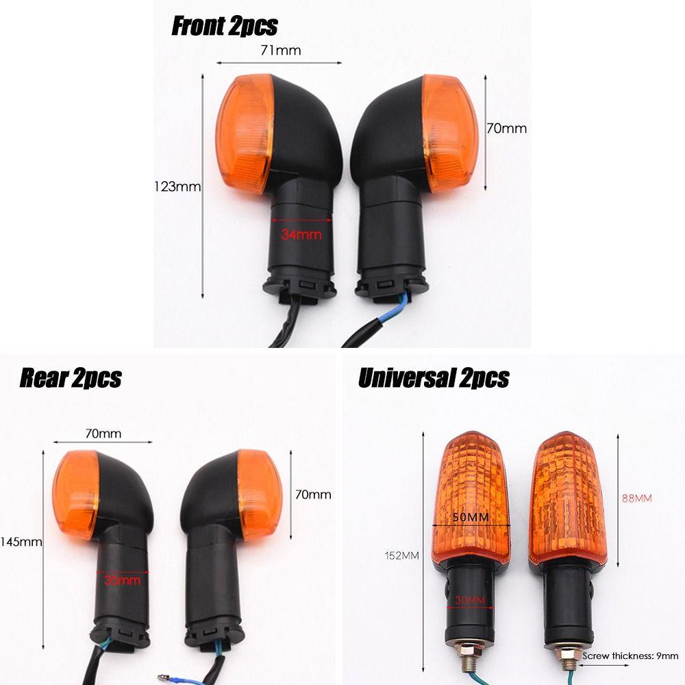 R-FLOWER 2pcs Lampu Skuter Motor 12V Blinker Flash Lampu Halogen Lampu Indikator Sinyal