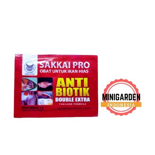 BIOTIK DOUBLE EXTRA SAKKAI PRO OBAT IKAN HIAS AMPUH 5GRAM ANTI BAKTERI