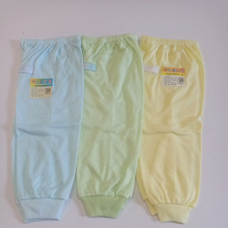 1/2 Lusin (6 pcs) Celana Panjang bayi Warna Polos ARINI / Celana Panjang Newborn SNI