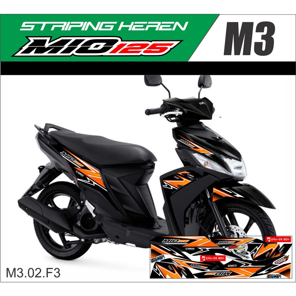 STRIPING STIKER YAMAHA MIO M3 125 VARIASI KEREN #STRIPING STIKER YAMAHA MIO M3 125# STRIPING STIKER 