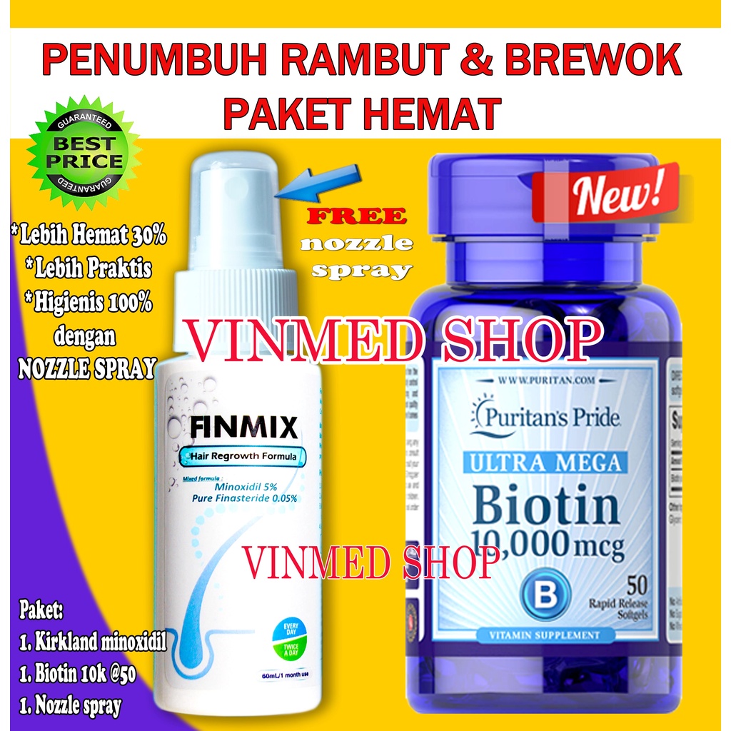 FINMIX Minoxidil 5% penumbuh rambut Original 60mL