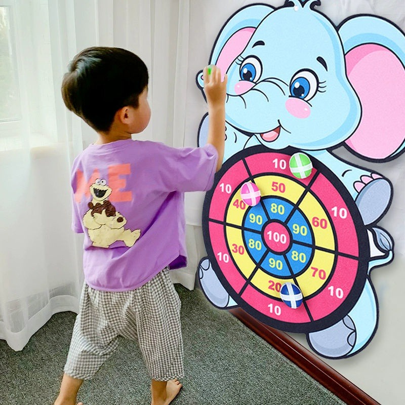 mainan target bola lengket papan dart kreatif melempar bola mainan outdoor indoor sticky ball target throw kid toys