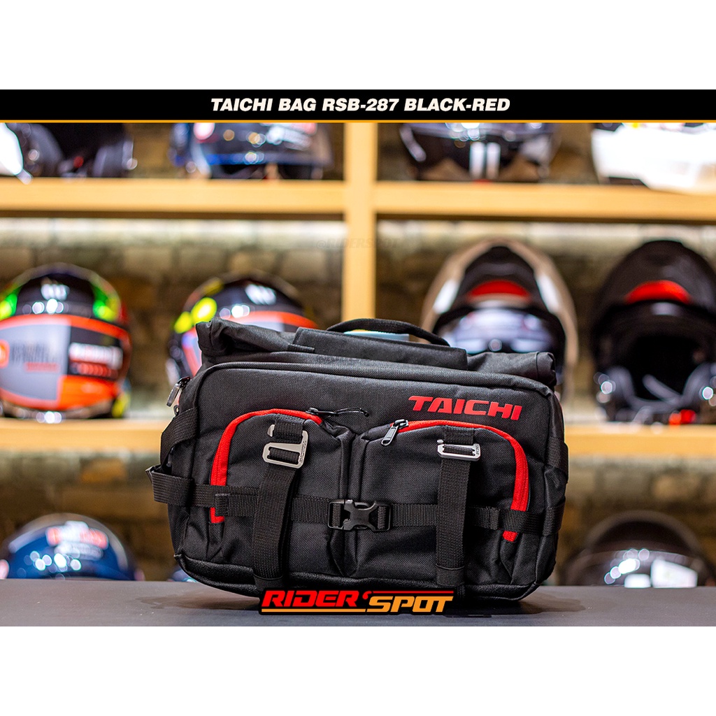 RS Taichi Backpack RSB-287 Black Red Waterproof Tas Ransel Original