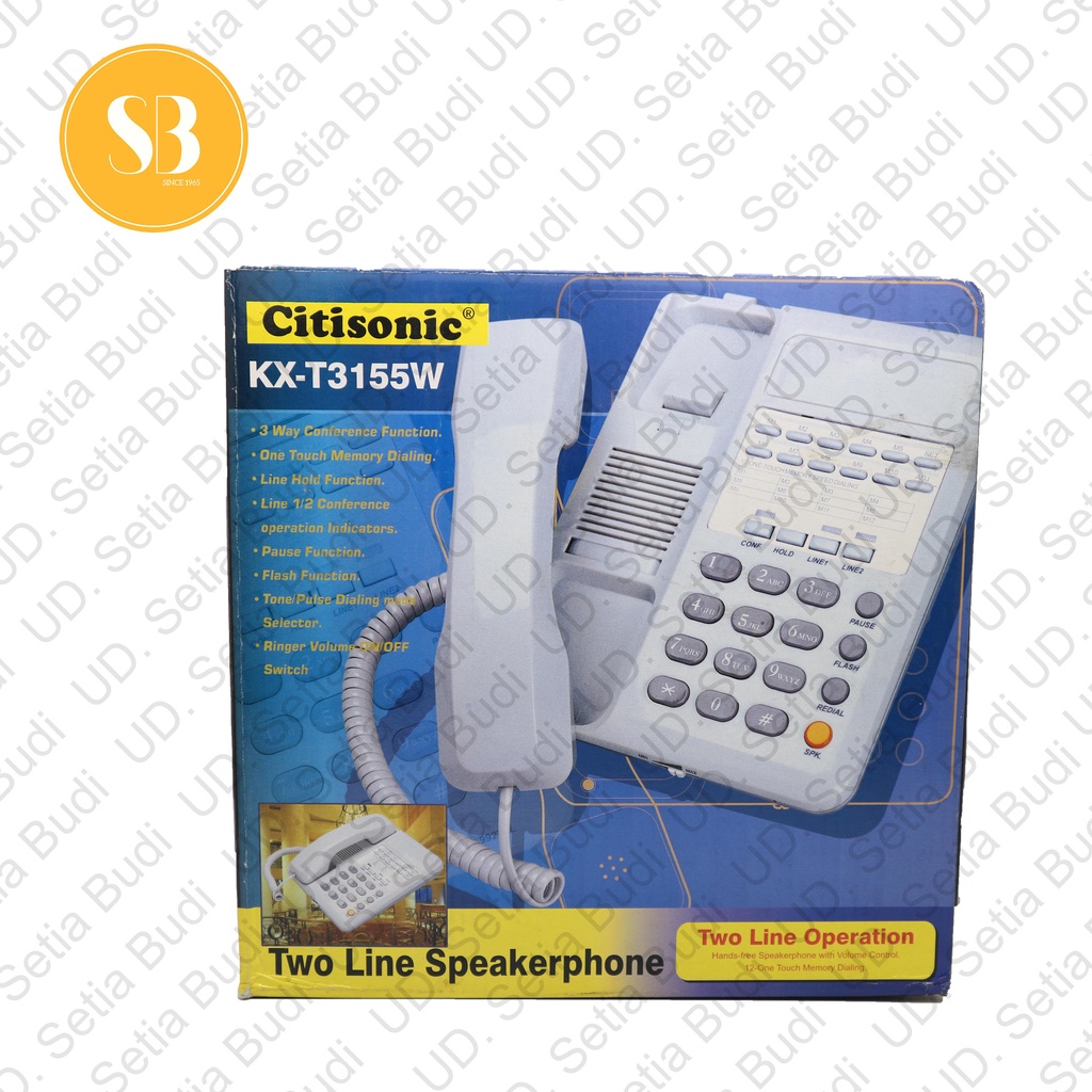 Telephone Dual Line Citisonic 3155D