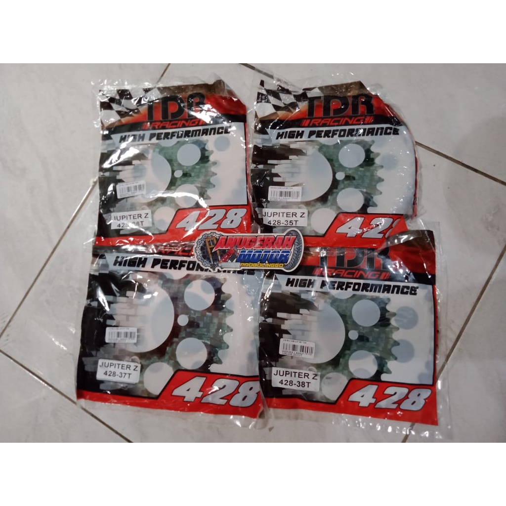 Gir Gear Belakang KC Racing Type TDR Jupiter Z F1ZR RxKing 428-35 36 37 38T Sprocket Rear F1 Force 1