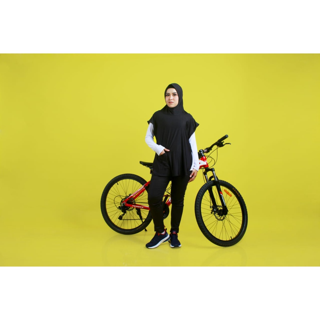 Hijab Rompi Instan Vest Olahraga Wanita Sporty Kerudung Olahraga Muslim