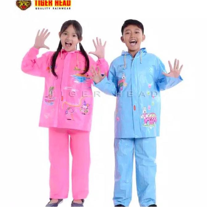 Jas Hujan Anak Remaja Tiger Head 68332 Jas Hujan Anak murah