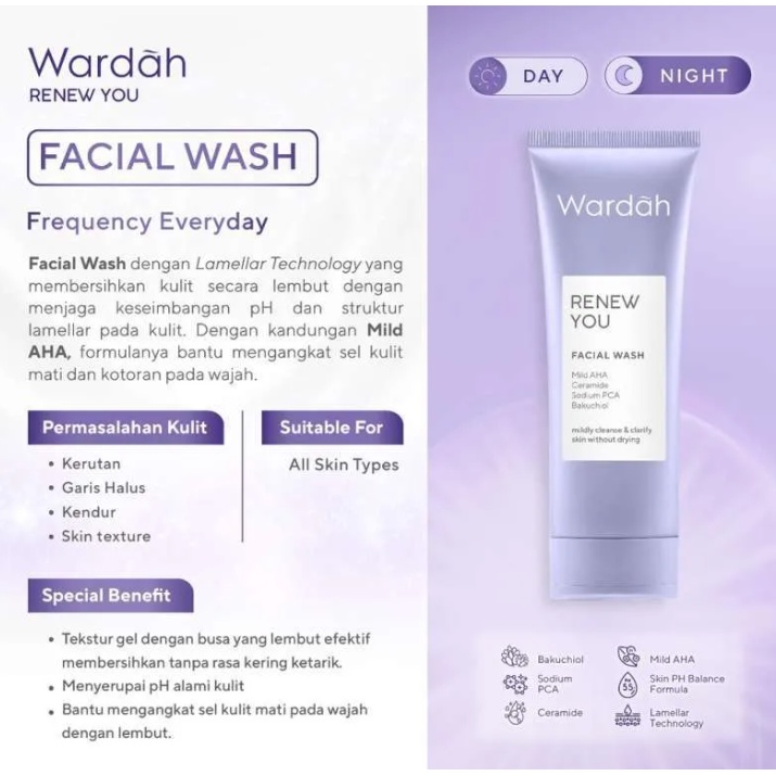 Wardah Renew You Anti Aging Facial Wash 100ml