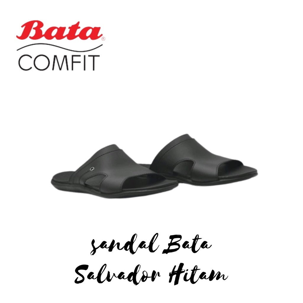 Sandal Bata Pria Salvador Hitam