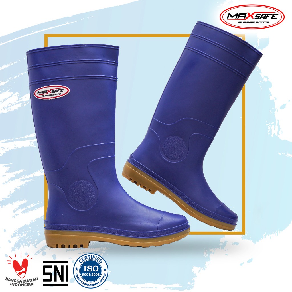 Toyobo Boots &amp; MaxSafe Boots Panjang Biru