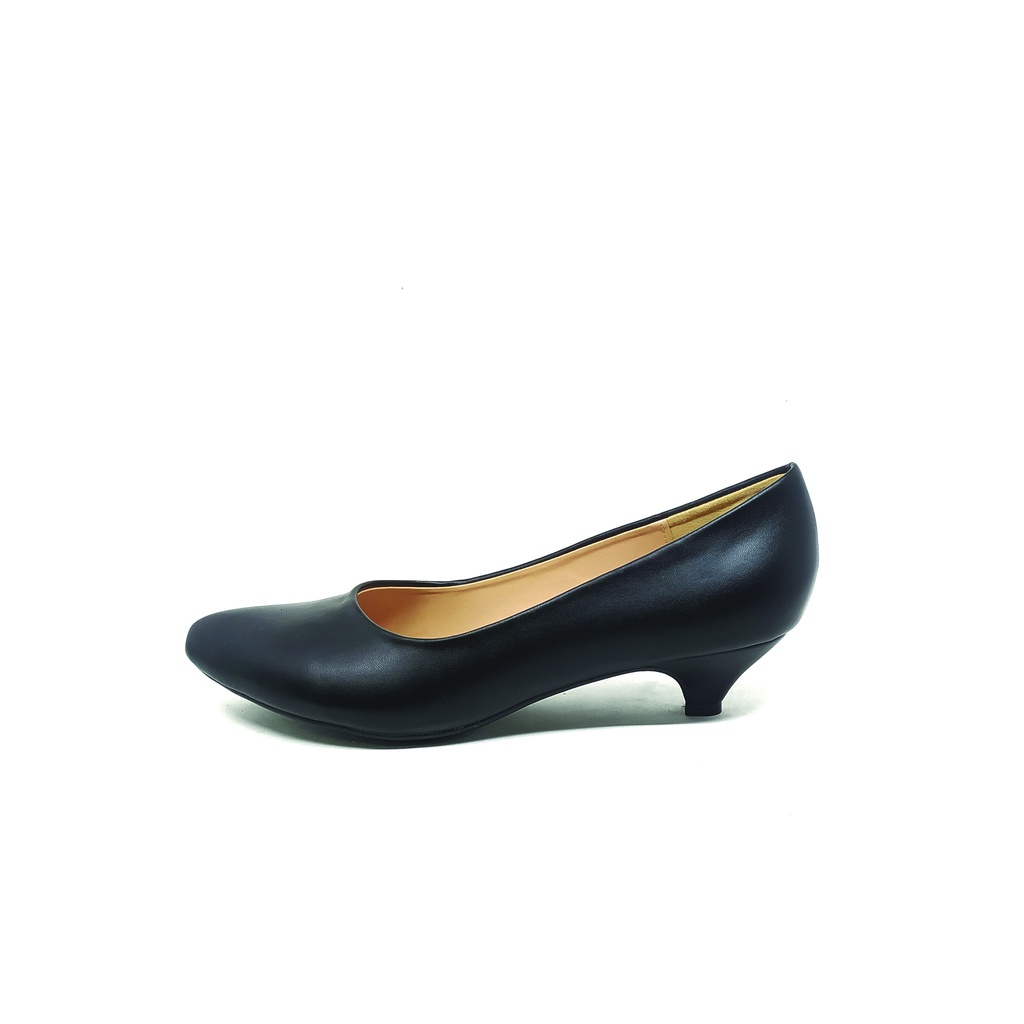 Workswell Sepatu Kerja Wanita Low Heels 3cm Kode 6808 Hitam Dove.