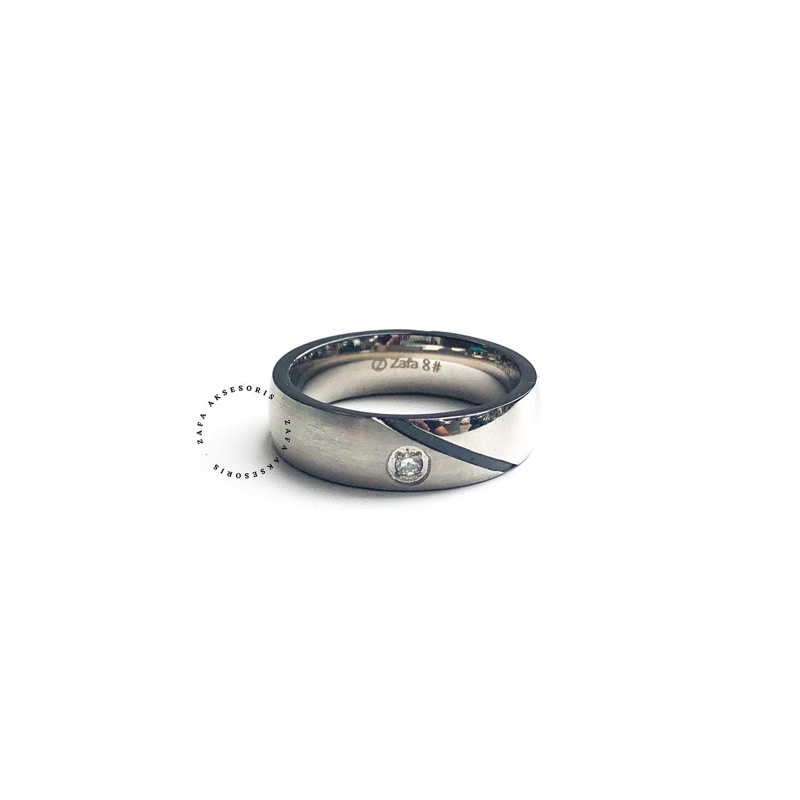 Zafa Cincin Stainless Steel Anti Karat Pria Wanita - Finch