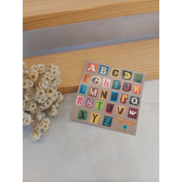 

mini retro alphabet sticker 1