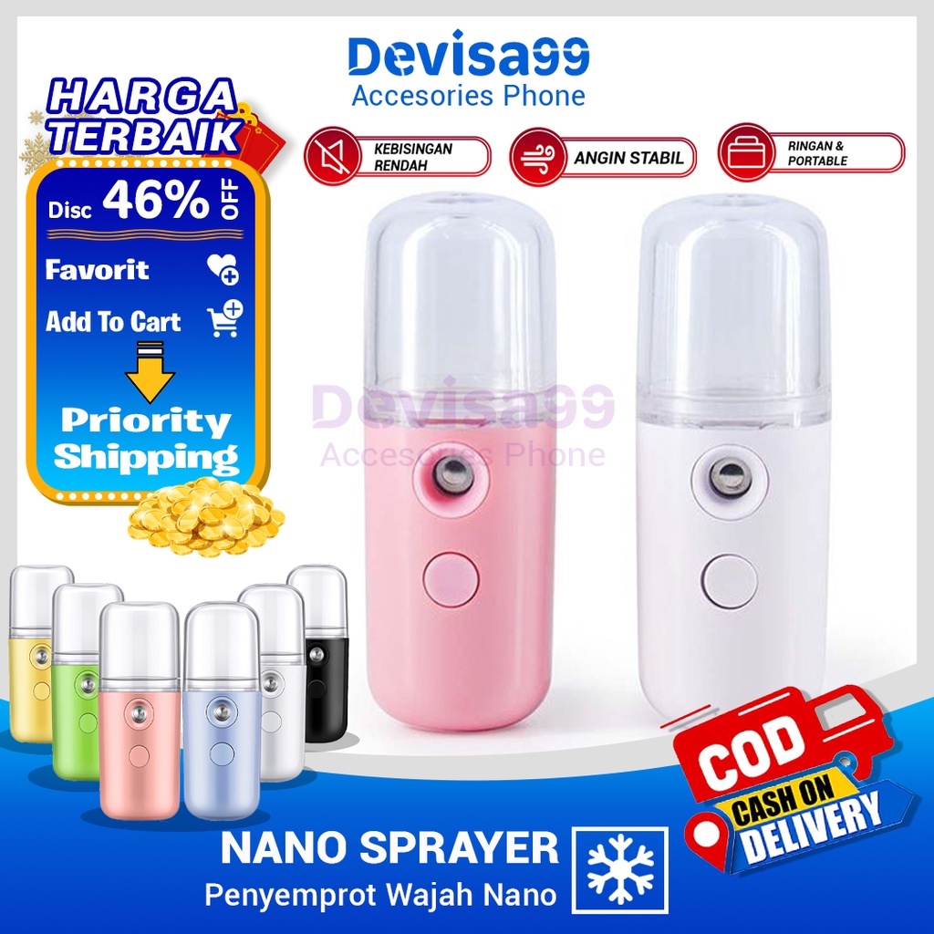 Nano Spray Portable Mini USB / Mist Sprayer Pelembab Wajah Perawatan Wajah Penyemprot wajah nano