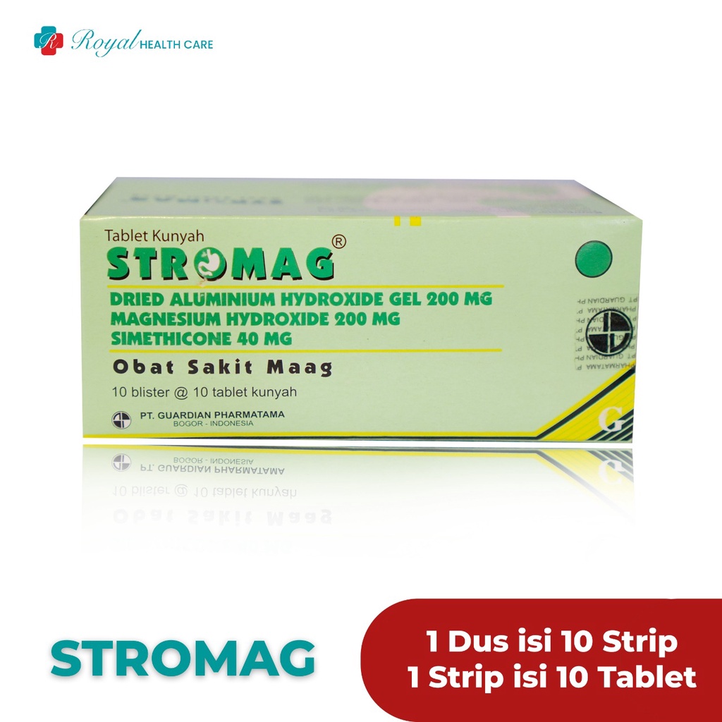 STROMAG BOX 100 TABLET Mengatasi Sakit Maag dan Tukak Lambung