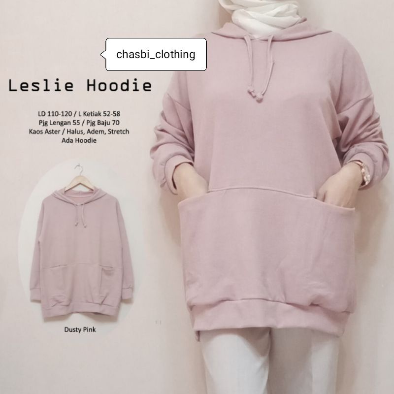 LESLIE HOODIE | Sweater hoodie wanita