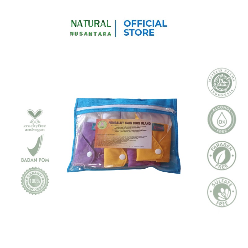 Pembalut Kain Cuci Ulang GPKS day 25cm & night 29cm