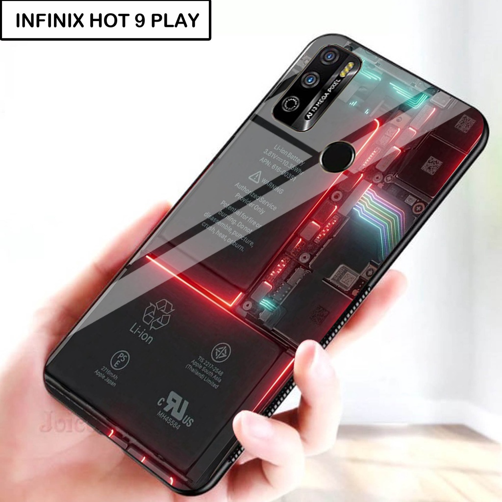 Softcase Kaca For INFINIX HOT 9 PLAY - Case Handphone INFINIX HOT 9 PLAY [T15].