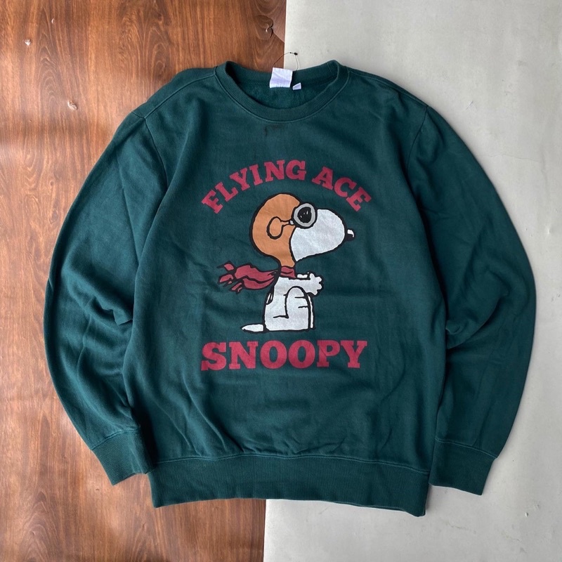 snoopy official crewneck Second