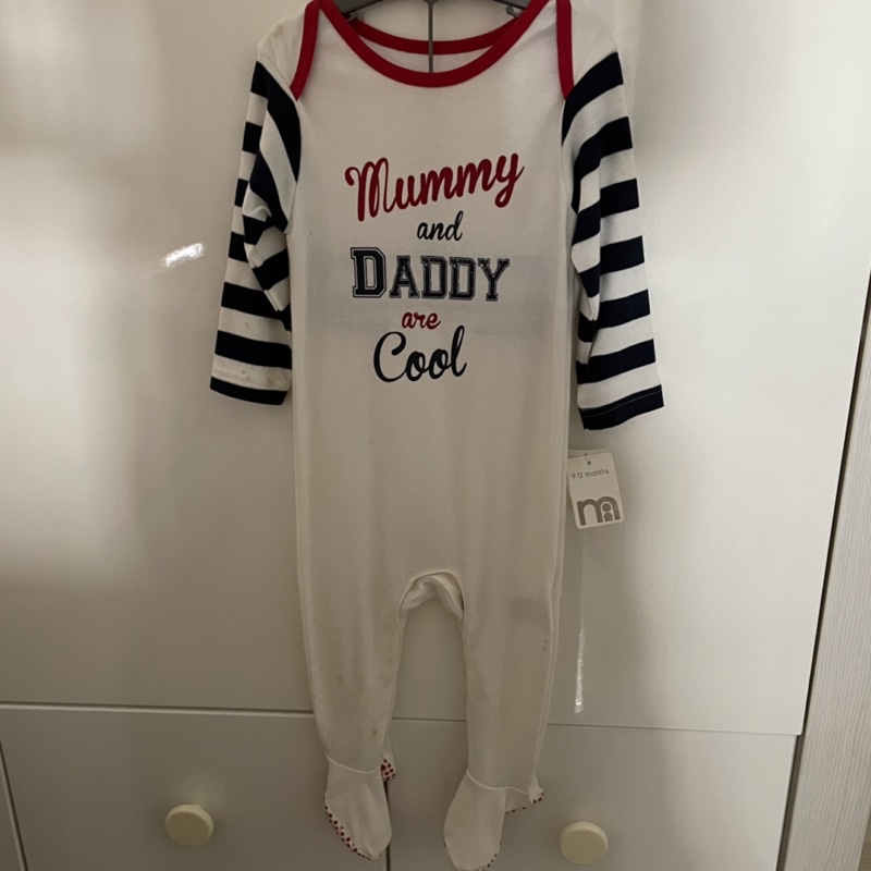 Mothercare Sleepsuit Baju Tidur Anak Mommy and Daddy are Cool