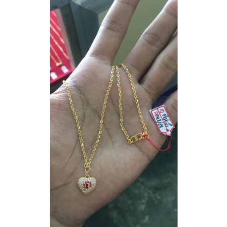 kalung emas kadar 22 karat 875%