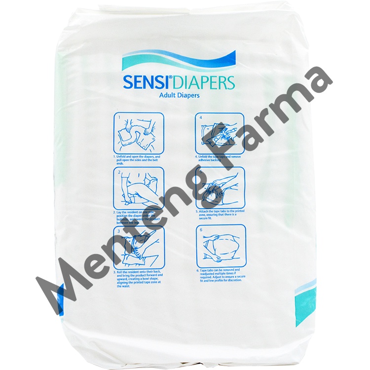 Sensi Adult Diapers M 10 Pcs - Popok Perekat Dewasa Anti Bocor