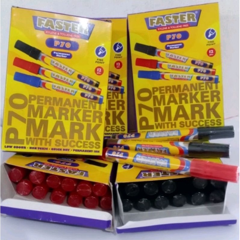 

Spidol Permanent Marker Faster P70 (12pcs)