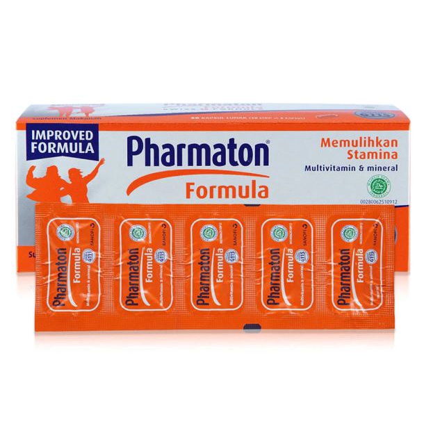 Pharmaton Formula Strip '5 Kapsul Multivitamin dan Mineral ORIGINAL-BPOM (EXP JAN 2024)