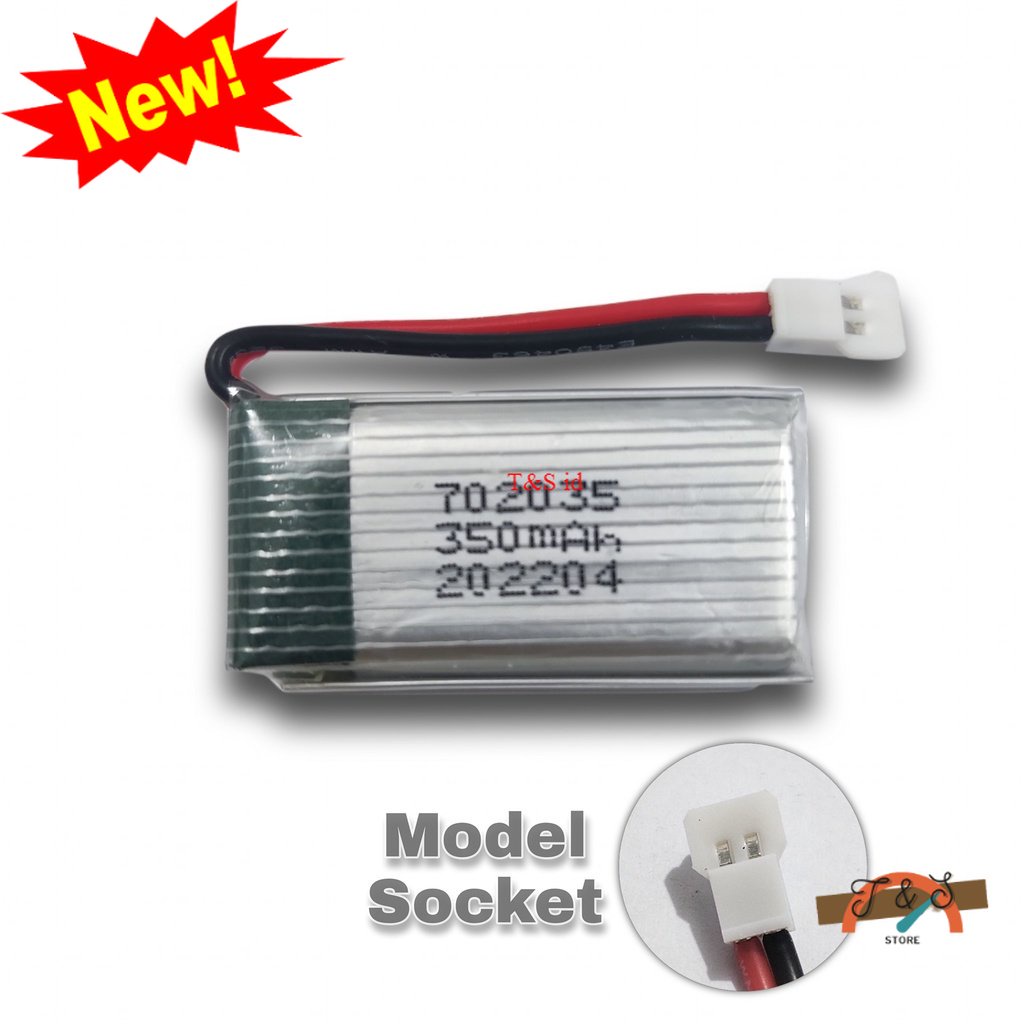 Drohnen-Akku 3,7V 380mAh – Lithium-Polymer Mit XH2.54 Stecker, Für RC-Drohnen Zubehör, Leicht & Langlebig
