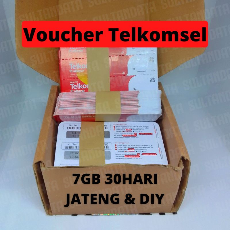 VOUCHER TELKOMSEL 7GB 30HARI JATENG&DIY