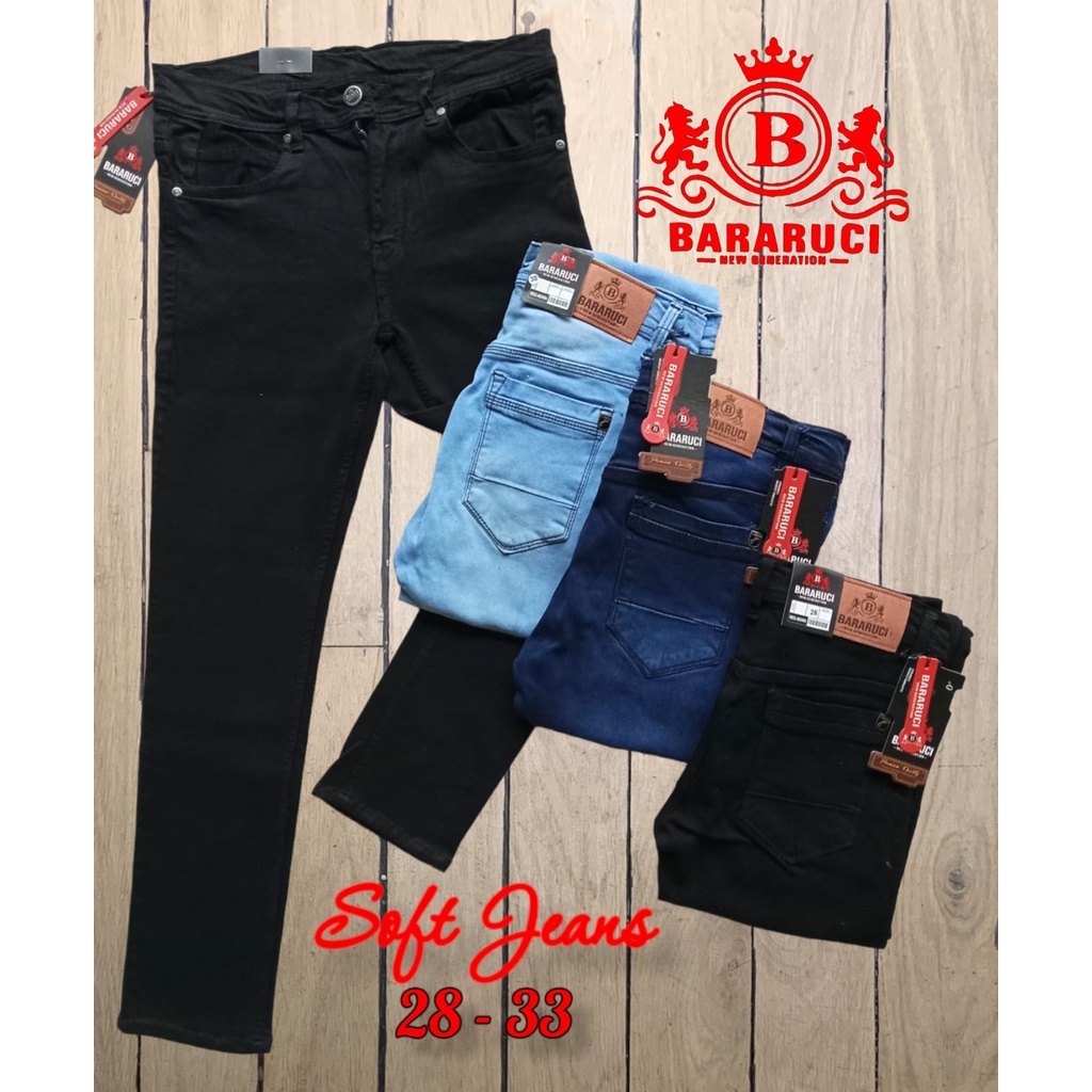 Celana Jeans Panjang Slimfit Pensil Original Bararuci Pemium Size 28 Sampai 33 Model Kekinian