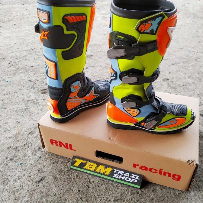 #@#@#@#@] Sepatu Boot Trail RNL G4 Fluo Sky Orange Stabilo