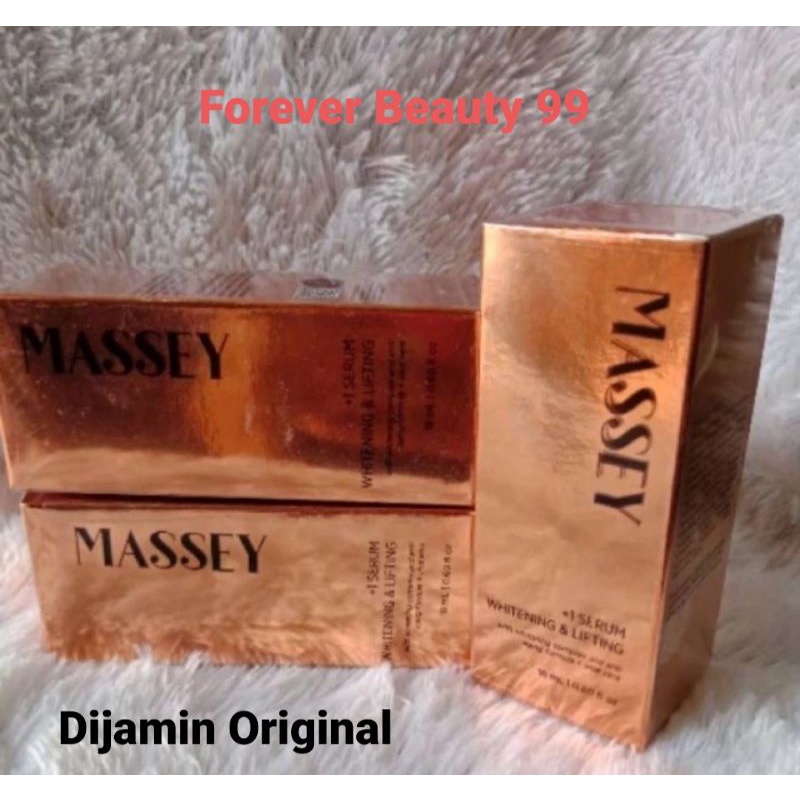 Massey +1 serum whitening & lifting - serum pemutih pencerah wajah- BPOM - masey kitoderm brightenin