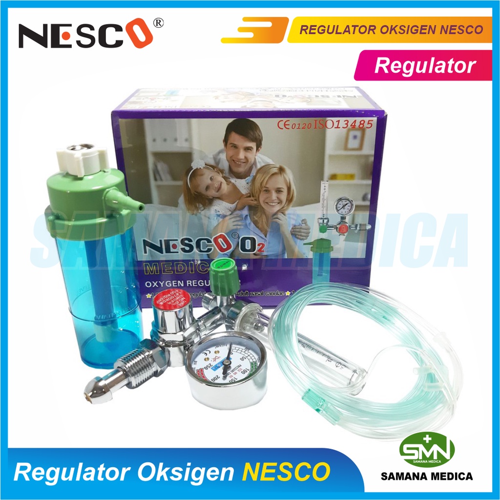 Regulator Oksigen Medis Tabung NESCO Free Nasal Canul