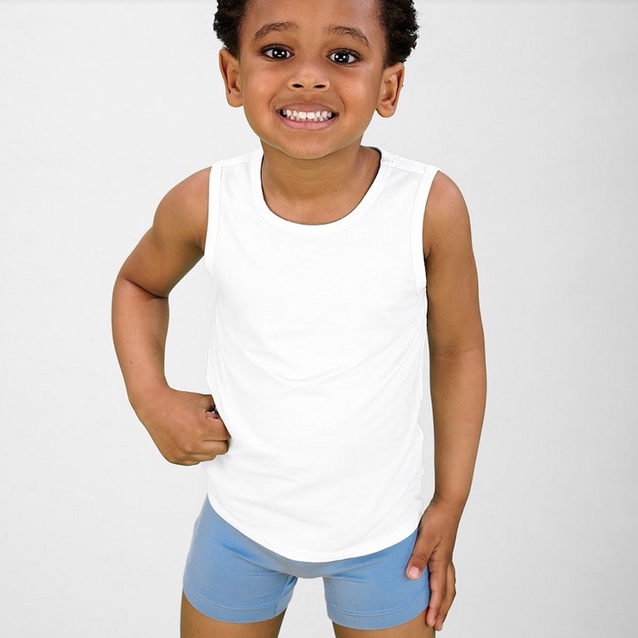 Pimallow Sleeveless Shirt - Kaos Dalem Lengan Buntung Adem Oblong Anak Laki Perempuan Unisex Kaos Kutang