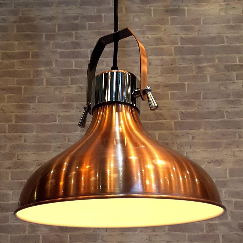 Lampu hias gantung cafe resto vintage retro NEW INDUSTRIAL COOPER simple modern elegan light living 