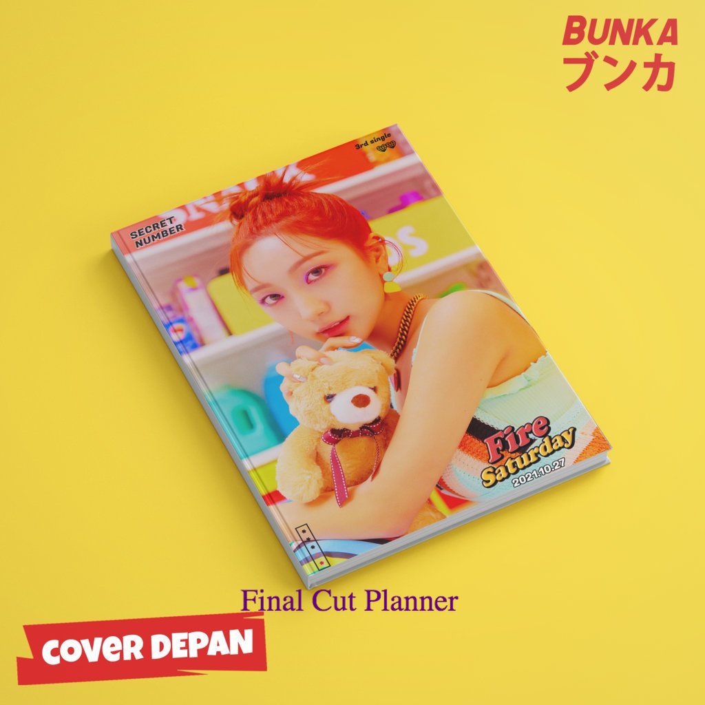 

Notebook KPOPSecret Number Fire Saturday Minji Hardcover A5 Buku Tulis Catatan Notes Agenda Planner Jurnal .