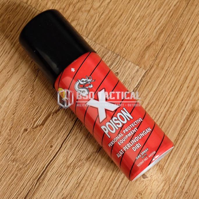 [COD] Semprotan Pepper Spray X Poison Gas Air Mata 60ML Self Defense EDC Ori BOOM SALE Kode 1382