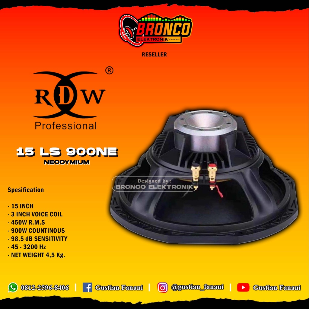 SPEAKER RDW 15 LS900NE
