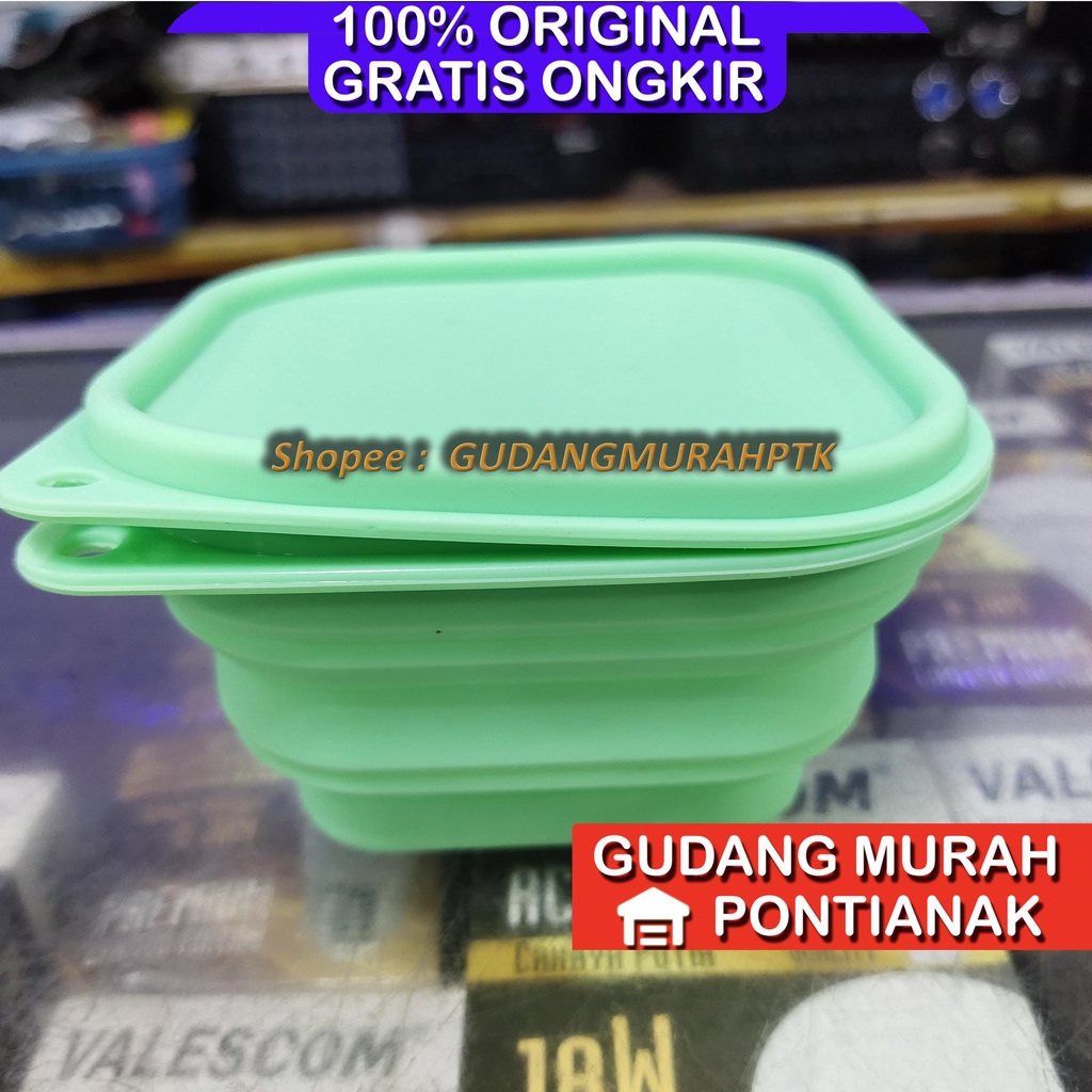 Toples FOOD GRADE Lock Lock Karet Kapasitas 550ML Anti Pecah Karet Full Elastis LOCKNLOCK Collapsible Food Container