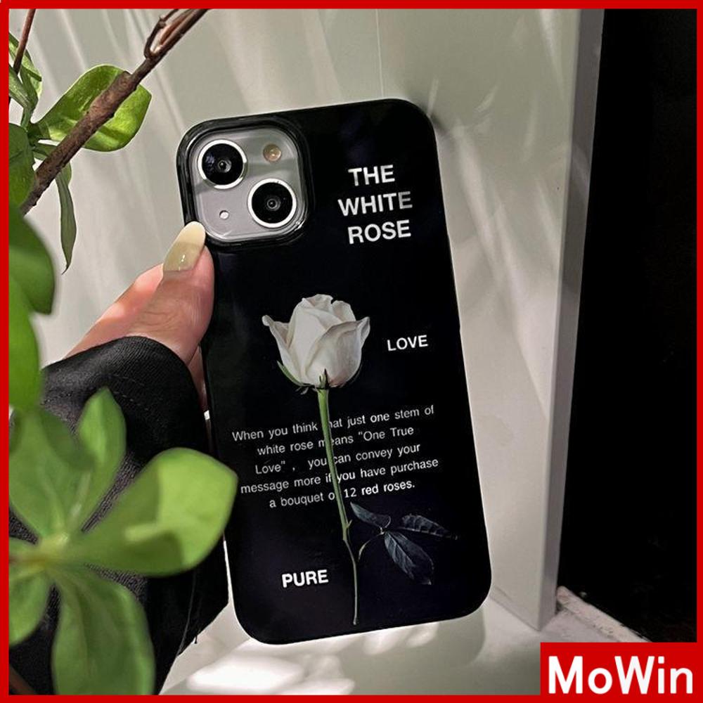 For iPhone 14 Pro Max iPhone Case TPU Soft Case Shiny Black Rose Flower Shockproof Protection Camera Compatible For iPhone 13 Pro max 12 Pro Max 11 Pro max xr xs max 7Plus 7 8