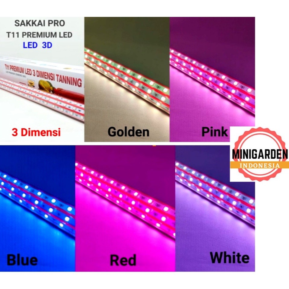 SAKKAI PRO T11-1000 54W LED 3 dimensi tanning lamp lampu celup arwana